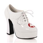 DOLLY-93 White Medic Heels
