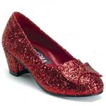 DOROTHY-05G Red Glitter Shoes