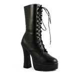 ELECTRA-1020 Black Pu Boots