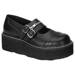 EMILY-306 Black Maryjane Shoes