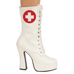 ELECTRA-1023 White Nurse Boots