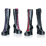 ELECTRA-2037 Black Patent Boots