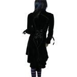 Velvet long jacket