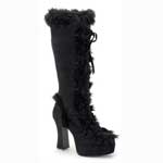 MAMMOTH-311 Black Fauxfur Boots