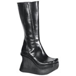 PACE-100 Black Platform Boots