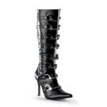 POLICE-201 Black Cuff Boots