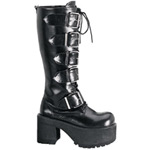 RANGER-318 Black Patent Boots