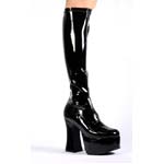 SLICK-100 Black Patent Platforms