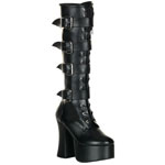 SLUSH-225 Black Platform Boots