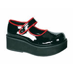 SPRITE-01 Black Red Maryjanes