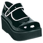 SPRITE-01 Black White Maryjanes