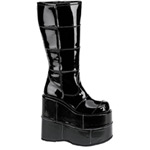 STACK-301 Black Patent Platforms