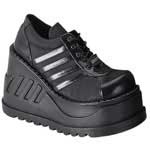 STOMP-08 Black Platform Shoes