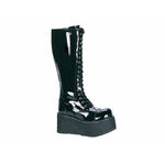 TRASHVILLE-502 Black Patent Platforms