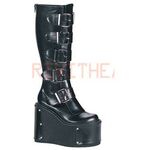 TRANSFORMER-800 Black Platform Boots