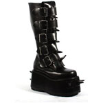 WICKED-800 Black PU Boots