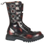 ATTACK-10 Burgundy Leather Boots