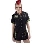 Death Rock Tartan Shirt Dress