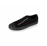 DEVIANT-01 Black Canvas Sneakers