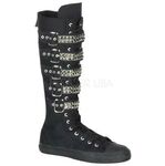 DEVIANT-304 Black Canvas Boots