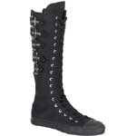 DEVIANT-310 Black Canvas Boots