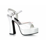 DOLLY-09 White Patent Heels