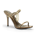 ENCHANT-02 Bronze Rhinestones Heels