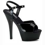 JULIET-209 Black Platform Heels