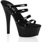 KISS-204 Black Sandal Heels