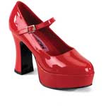 MARYJANE-50 Red Platform Heels