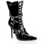 MILAN-1022 Black Strap Boots