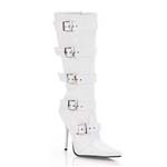 MILAN-2015 White Buckle Boots