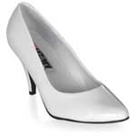 PUMP-420 White Patent Pumps