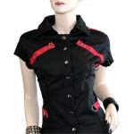 ROCKA RIP SLEEVE SHIRT (R/B)