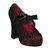 DEMON-11 Burgundy Lace Pumps view 1