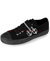 DEVIANT-03 Black Buckle Sneakers view 1