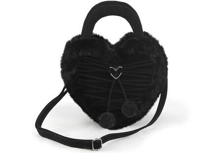 Black Heart Corseted Gothic Purse