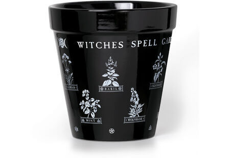 Witches Spell Garden Ceramic Plant Pot